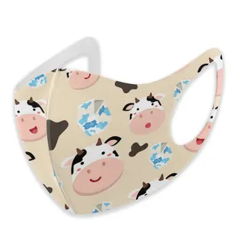 

Cow Milk print The stylish windproof and dustproof mask can clean the dustproof external shielding cloth.