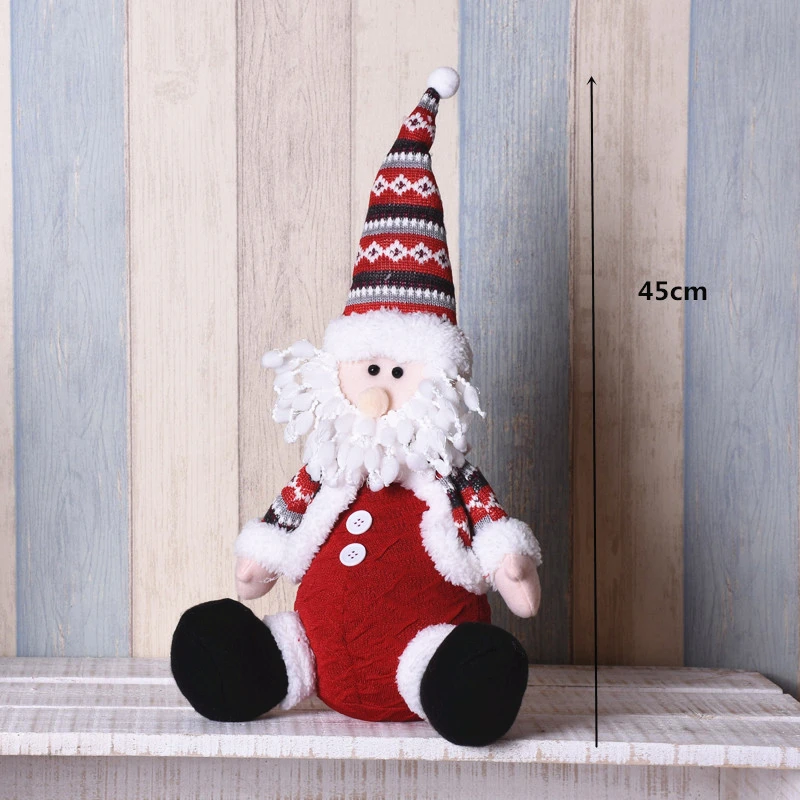249Santa Рождественское украшение Санта Клаус Снеговик олень кукла украшения кулон Рождественский подарок на год Regalos De Navidad для дома - Цвет: 249Santa