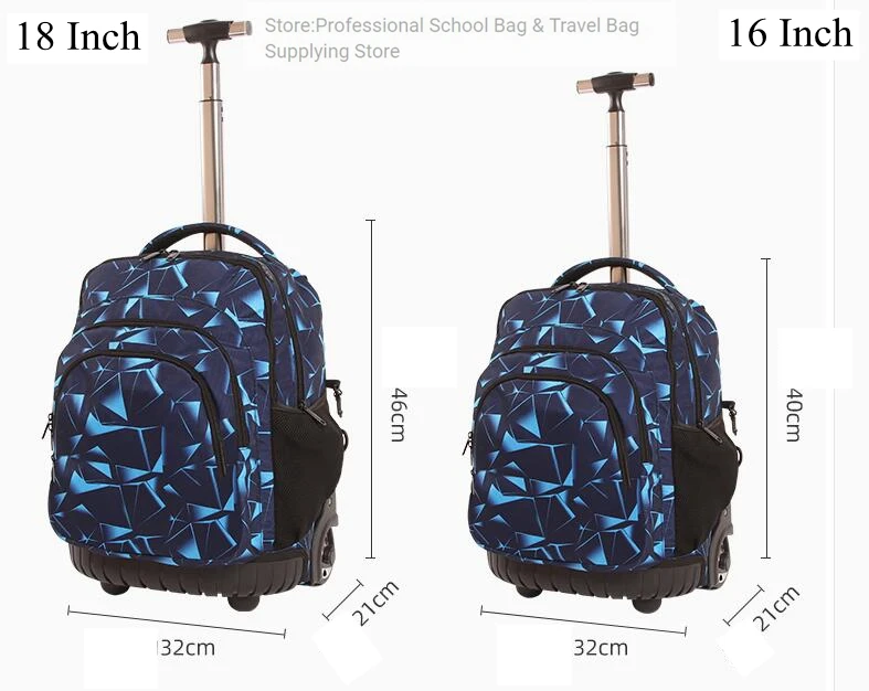 16 18 дюймов колесный школьный рюкзак для детей рюкзак на колесах рюкзаки на колесиках сумки для подростков детский школьный рюкзак на колесиках