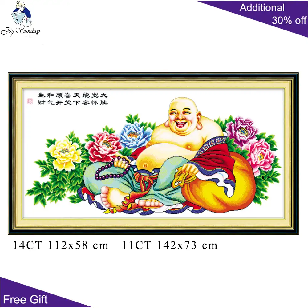 Joy Sunday Maitreya Buddha Home Decor R037 (1) (2) (3) (4) 14CT 11CT счетные и штампованные наборы для вышивки