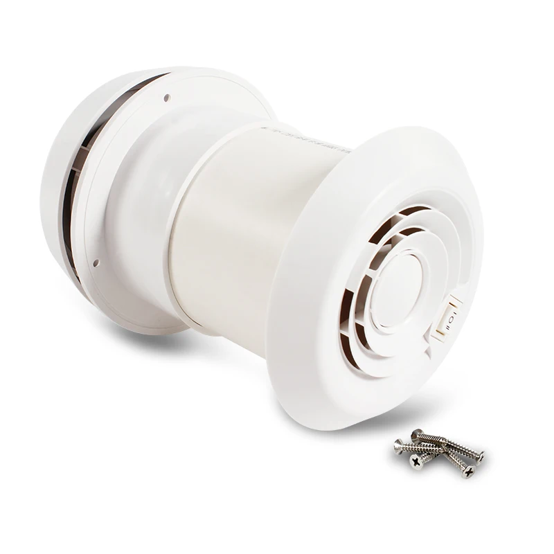 Heyrv Camper Parts 12v White Silent Exhaust Cooling Mushroom Head Fan