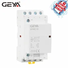 GEYA GYHC 4P 16A 20A 25A 220 V/230 V 50/60HZ Din rail бытовой AC Контактор В соответствии с стандартом 4NO или 2NO2NC