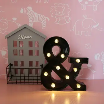 

Alphabet A-Z Decorative Letter Lights Wedding Birthday LED Lights Wall Decor