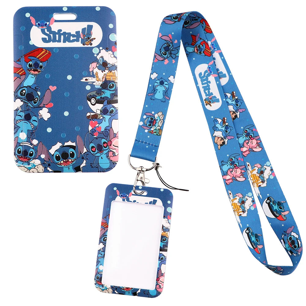 Stitch Lanyard Cartoon Neck Strap Badge Holder for Keys Lilo Stitch  Keychain Labels, Indexes & Stamps Badge Holders christkindlmarket.com