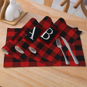 

Letter Lattice Placemat Table Mat posavasos jogo americano para mesa jantar mantel individual coaster kitchen accessories
