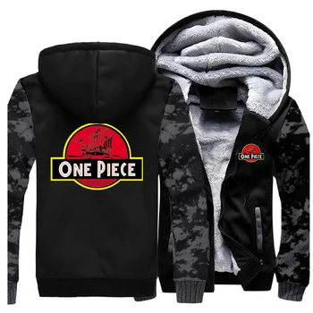 

Iapanese Anime One Piece Luffy Cartoon Casual Zipper Jacket Coat Men Fleeece Hoodies Plus Size Sportswear Hip Hop Streetwear
