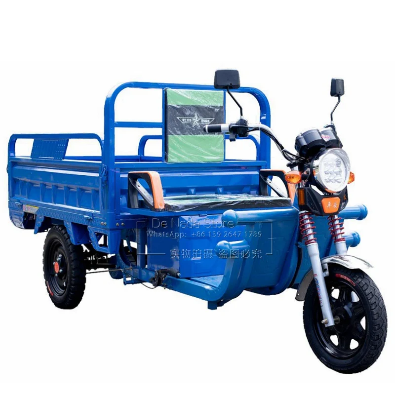Africa 3 Wheel Ebike E Scooter Bicycle Passenger Cargo Delivery Tricycle Motor Truck Motorcycle Adult Trike Electric Bike 2