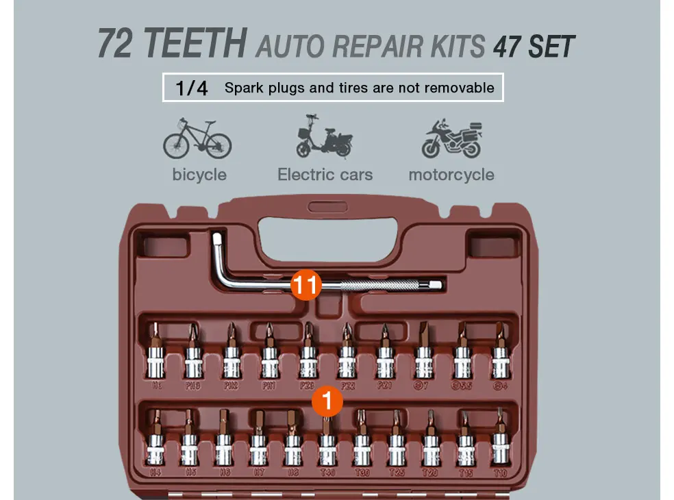 Universal Car Repair Combination Tool Set