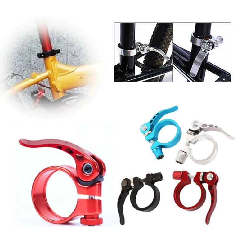34.9MM Mountain Bike Bicycle Seat Post Saddle Clamp Quick Release High Quality