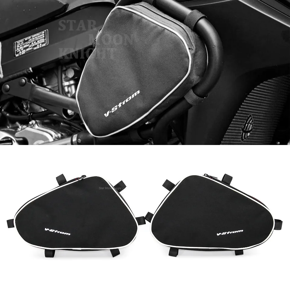 Bolsas Para Barras De Choque De Moto - Accesorio Resistente Al Agua Para V-Strom DL650/DL1000, Ideal Para Herramientas Y Objetos Pequeños