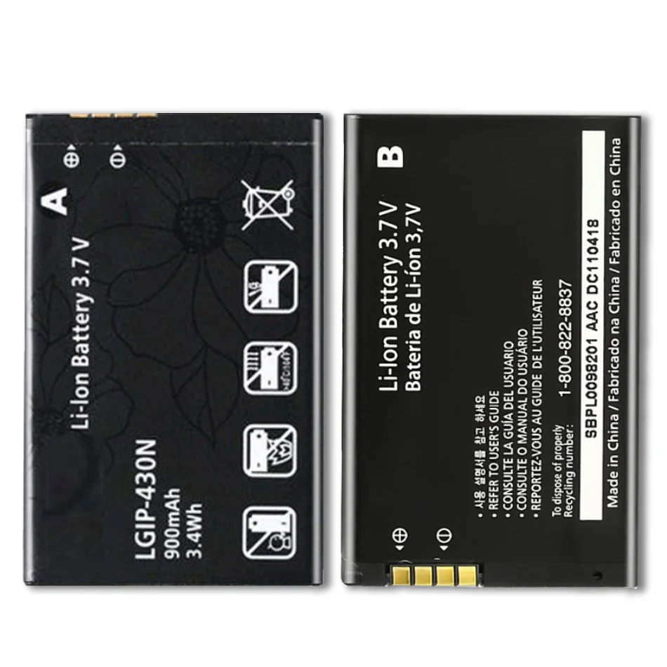 Сменный аккумулятор LGIP-430N для LG Cookie Fresh GS290 GW300 LX290 LX370 LGIP 430N MT375 GM360 с Трек-кодом |