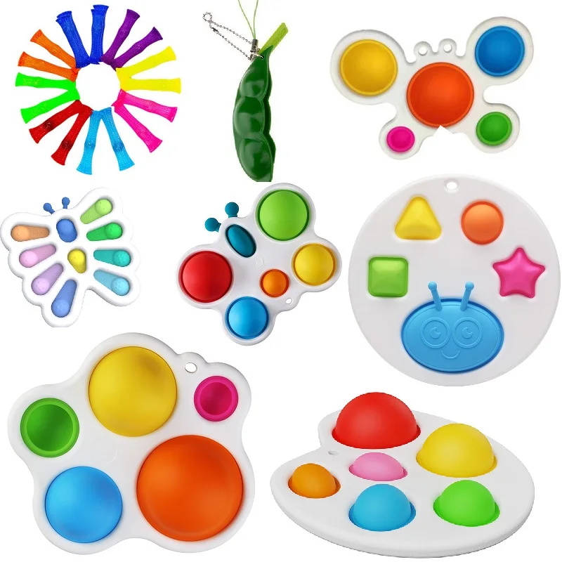 Juguete sensorial Montessori de aprendizaje temprano para bebé, tabla de ejercicios de desarrollo intelectual, juguete para chico Simple hoyuelos, juguete sensorial, 12-36 meses