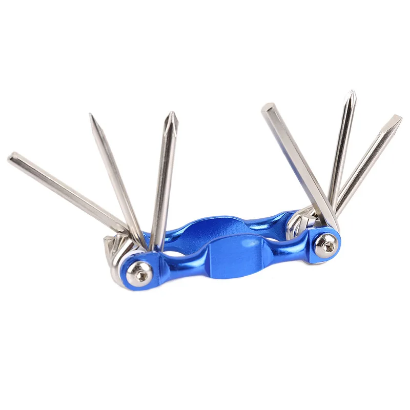 

Portable 6 in 1 Multi-Function Bicycle Tools Combination Hex Screwdriver Wrench Outdoor Bike Ride Removal Repair Tools