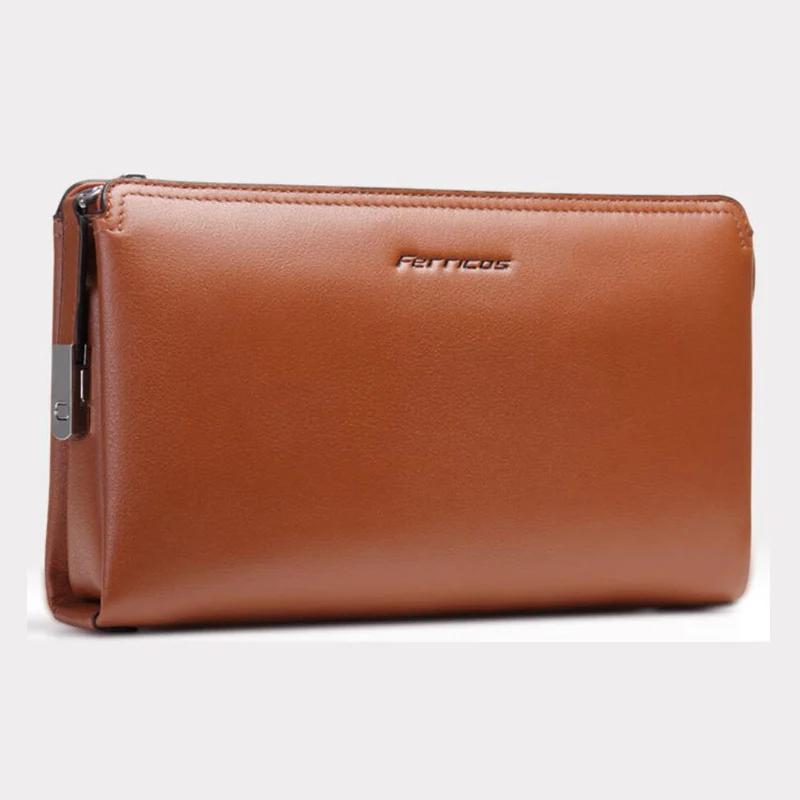 Мужской кошелек из натуральной кожи на молнии|travel bag|bag travel bagleather bag |