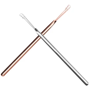 

1 Pc Ear Tools Stainless Steel Silver Earpick Wax Remover Curette Cleaner Health Care Tools Ear Pick Handle Design