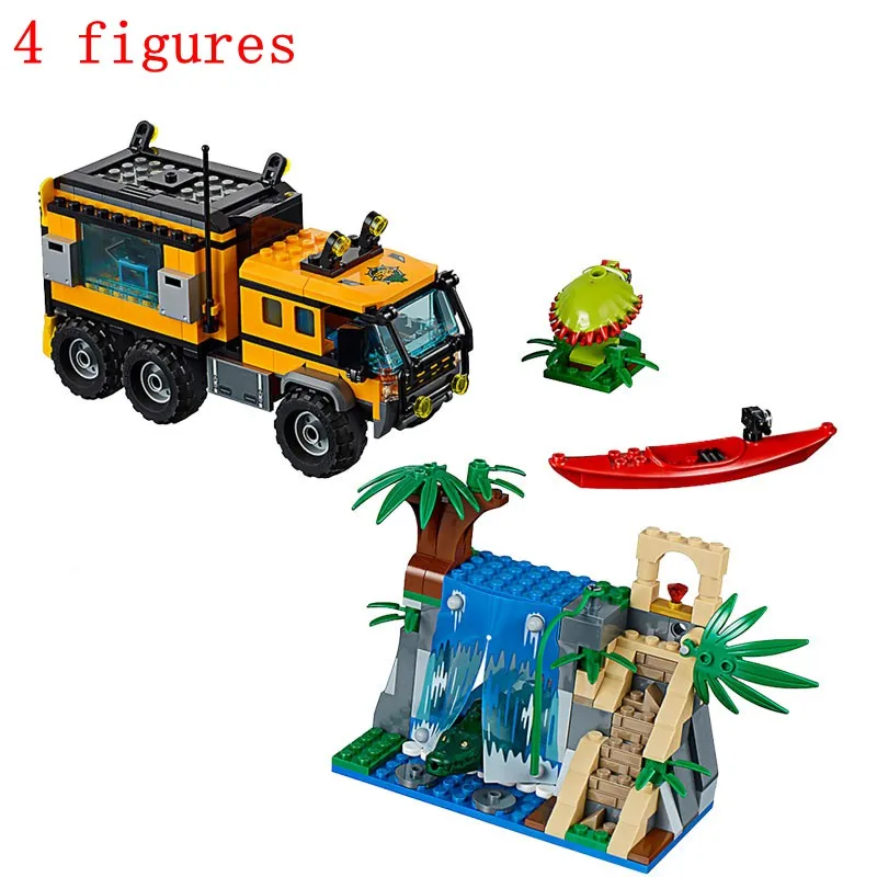 

Lepinblocks City The Jungle Expedition Team 460Pcs Building Blocks Toys For Children Figures Compatible for 60160 Citys 02062