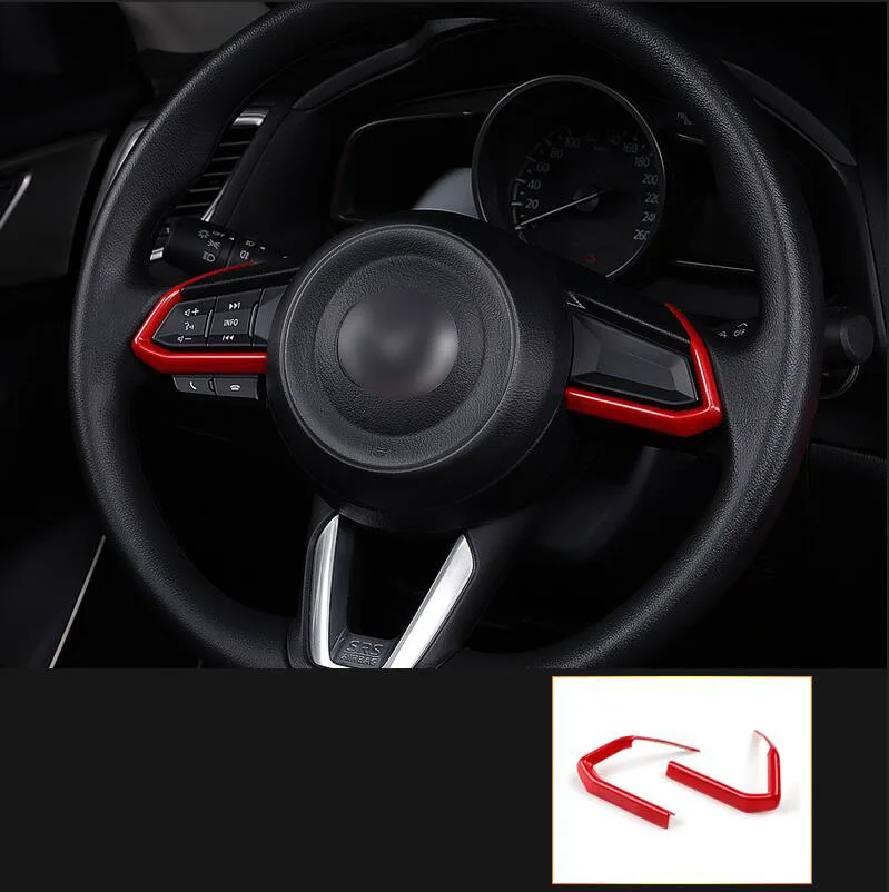 ABS Красный Полный Внутренняя отделка прямой подходит для Mazda 3 Axela - Цвет: Зеленый