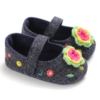 

Toddler Baby Girls Shoes Flower Shoes cotton Shoes Soft Sole Crib Shoes Spring Autumn First walkers Baby Shoes