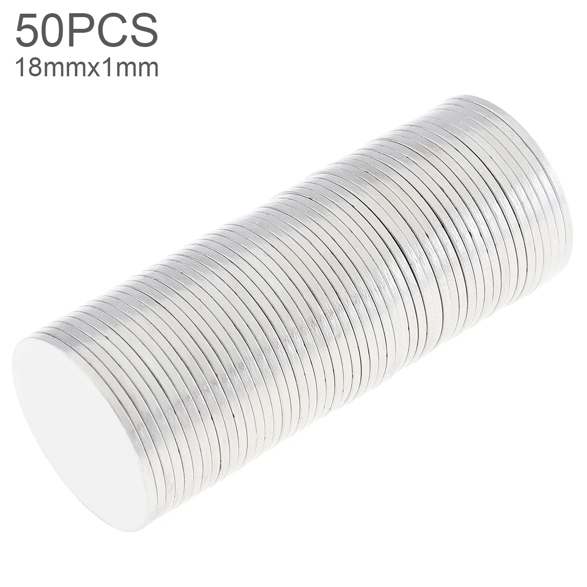 

50pcs 18 x1mm Mini Strong Magnetite Earth Neodymium Magnets with Round Disc Type and Permanent Magnet for Home/Office/Laboratory