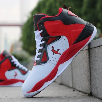 

Men's High-top Sneaker Outfield Basketball Shoes Wear-resistant Breathable Trendy Leisure Shoes Cushioning Waterproof Sneakers