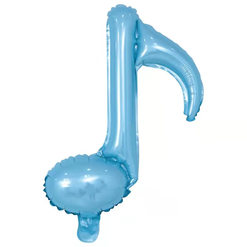 Single Note Double Note Shape Music Note Aluminum Film Balloon - Party Decoration and Dress-Up Accessory