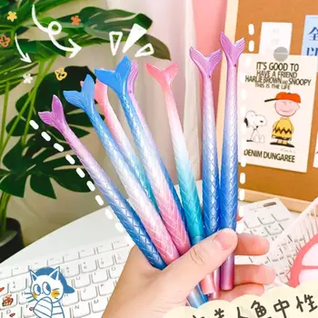 

Creative Gradient Mermaid Gel Pen Cute 0.38 mm black Ink Signature Pens Promotional Gift Stationery School Supplies