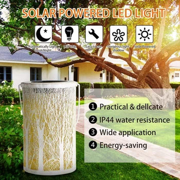 

Arts Leaves Projection LED Solar Lamp Garden Decor Waterproof Outdoor Pathway Landscape Lighting Hanging Pendant Lantern