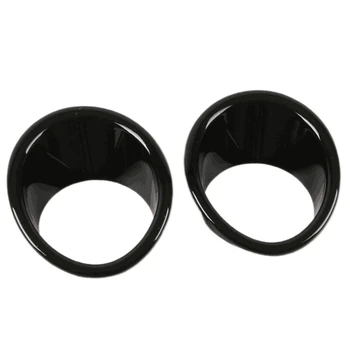 

1 Pair of Front Small Fog Lights Decoration, ABS Lampshade Frame, Special Accessories for Interior and Exterior Modification, fo