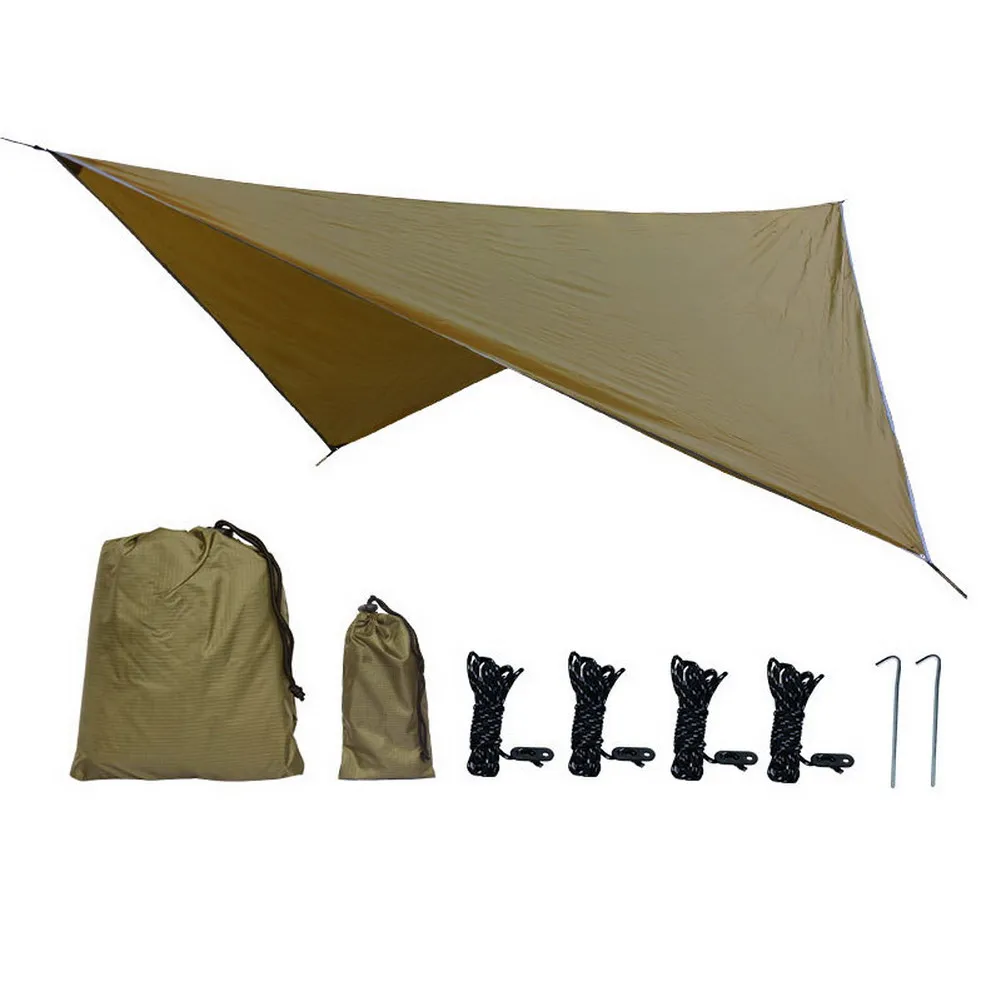 

Awning Hammock Outdoor Diamond Camping Mat Multi-function Waterproof Sunscreen Plaid Fabric WHShopping
