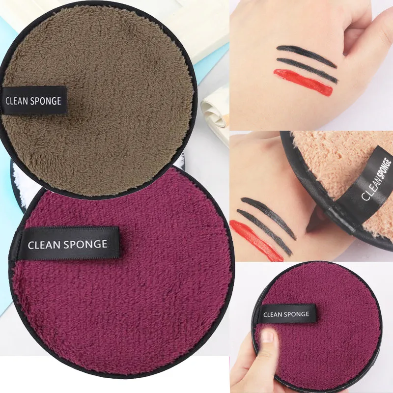 

1pcs Makeup remover Pads Microfiber Cloth Pads Remover Face Cleansing Towel Reusable Cleansing Makeup Lazy Removal Powder Puff