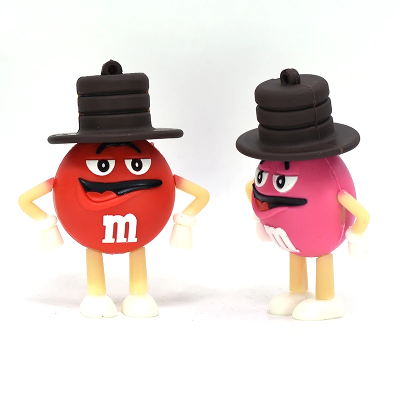 Новый M &amp m's шоколадный мультяшный флэш накопитель Usb 4 ГБ 8 16 32 64 Гб 128 256 карта