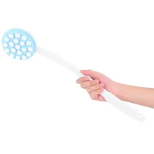 Съемная длинная обрабатываемая купальная щетка Массажер для кожи лосьон, масло крем-аппликатор для здоровья Массаж тела душ щетка для трения