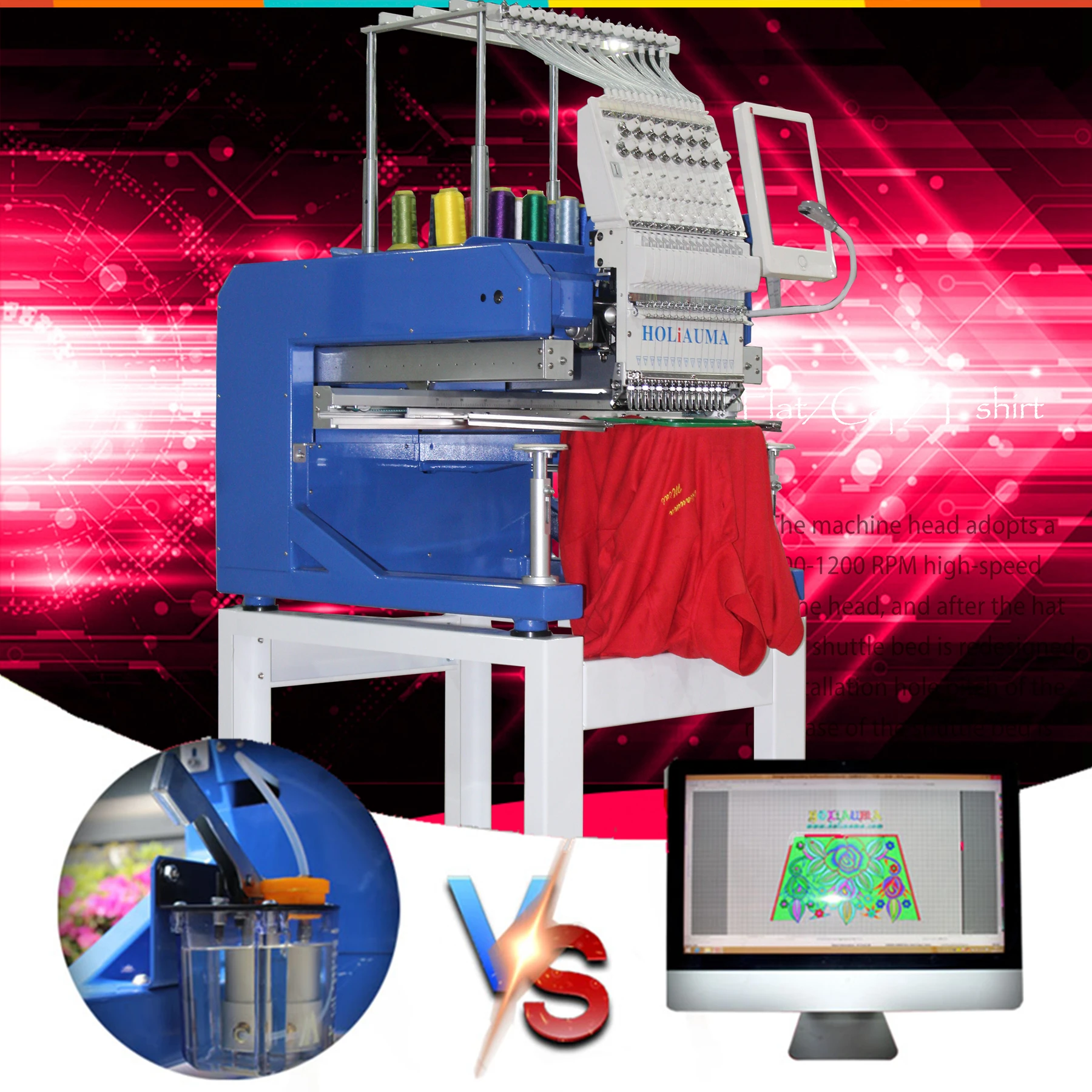 3 Years Warranty New Technology Dahao Computer Embroidery Machine