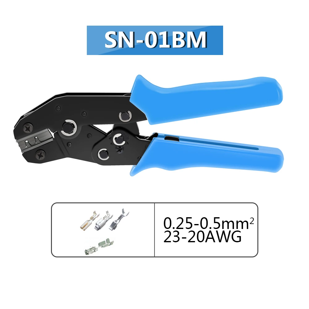 FASEN SN-06WF 0,25-6mm2 обжимные плоскогубцы для кабеля, фиксирующий Зажим, обжимной инструмент - Цвет: SN-01BM