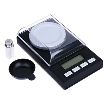 

Mini Digital Lab Scale 10/20/50/100g 0.001g High Accuracy Backlight Electric Pocket For Jewelry Medicinal Gram Weight Kitchen