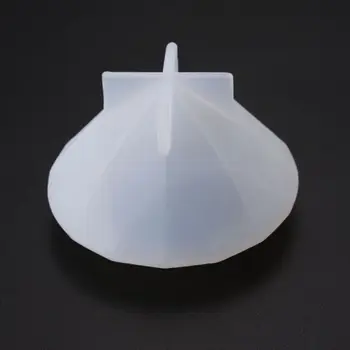 

DIY Crystal Epoxy Mold Oversized Diamond Molds UV Resin Necklace Pendant Mould X7YC