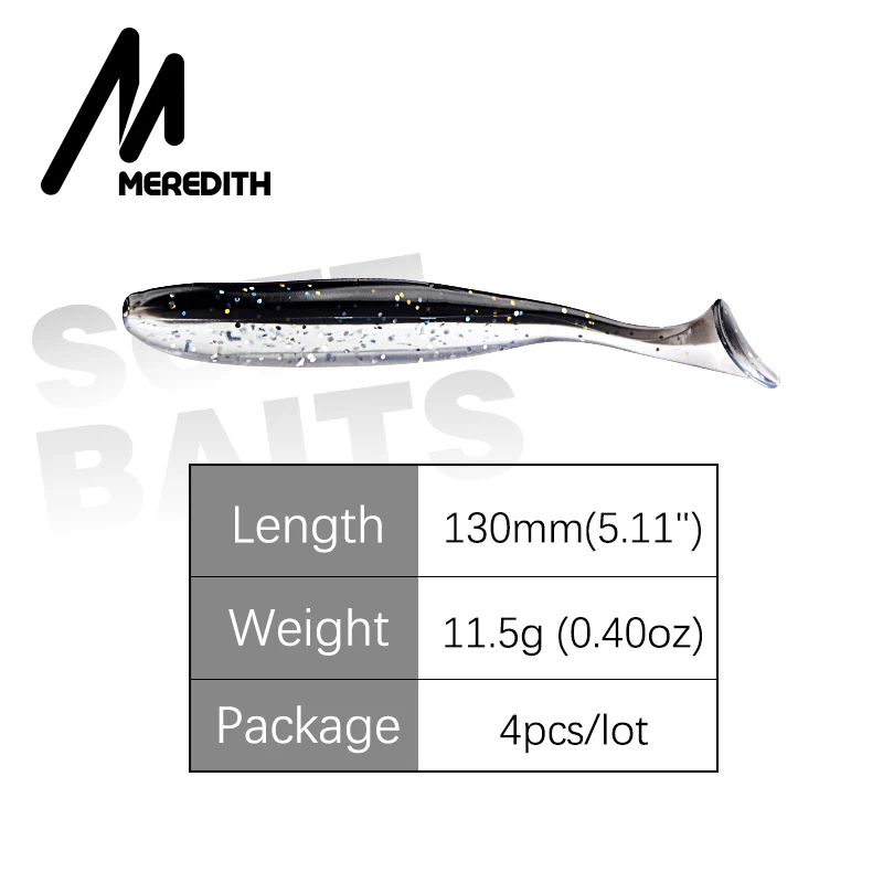 Meredith 13 см 11 5 г 4 шт. искусственная блестящая плавающая приманка двойной цвет