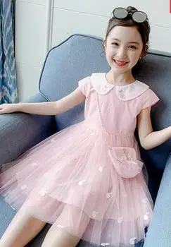 Letnie sukienki dziewczęce 2021 nowe letnie sukienki dziecięce hanfu girls sukienki księżniczki sukienki dziecięce letnia sukienka Lolita tanie i dobre opinie SHORT CN (pochodzenie) Sukienki Lolita Dziewczyny kostiumy Akrylowe