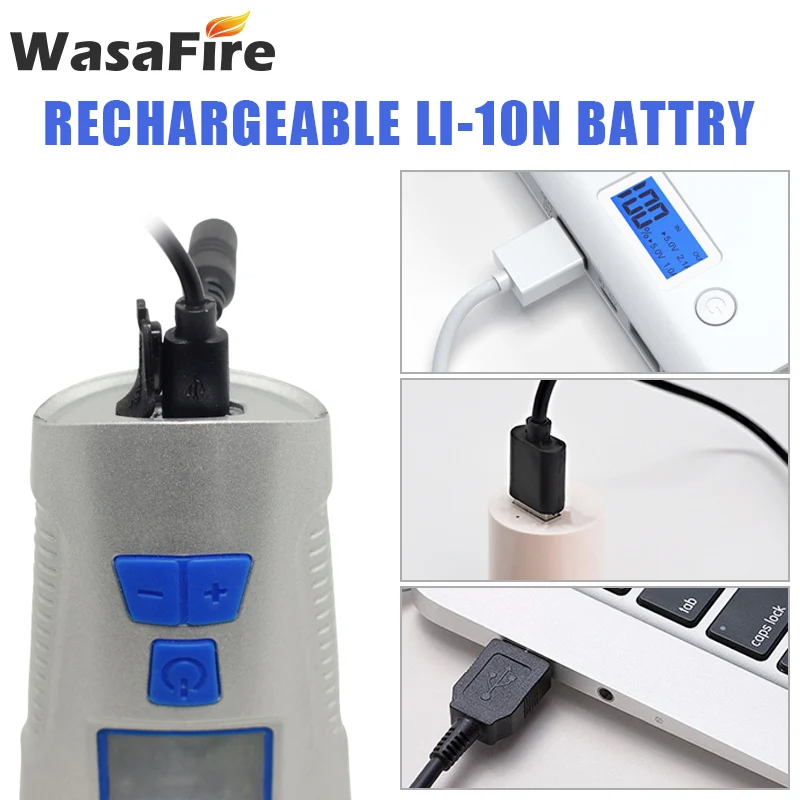 WasaFire велосипедный светильник USB Перезаряжаемый велосипедный передний светильник s светодиодный 4 режима Велоспорт T6 вспышка светильник с велосипедным компьютером Electronice Horn
