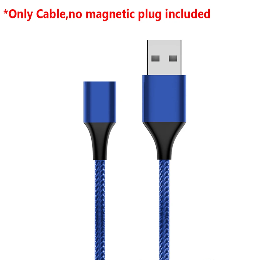 Only 1m Cable Bu 5А Магнитный зарядный кабель типа C для 5 в 22,5 Вт SuperCharge для huawei SCP mate 30 20 10 P30 P20 P10 Pro быстрая Магнитная супер зарядка - Цвет: Only 1m Cable Bu