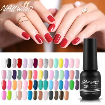 

NAILWIND Hybird Varnish Pure Color Gel Polish Set All For Manicure UV LED Semi Permanent Soak Off Nail Art Gel Nail Polish 8ML