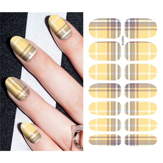 Nail Stickers For Nails Sliders 3D Color Water Transfer Nail Sticker Creativity Decoration Art Necklace Pattern Dreamcatcher YSD018