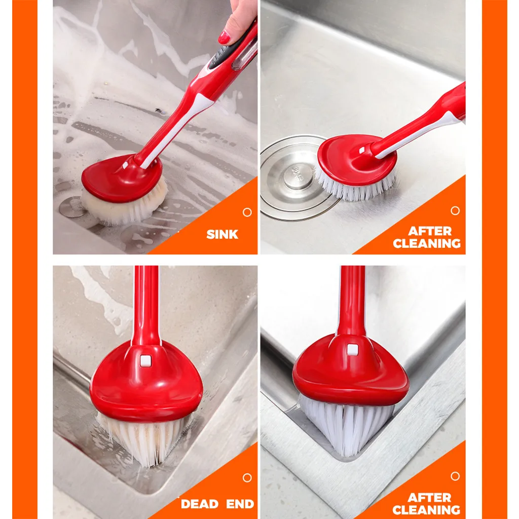 Новая Чистящая Щетка 30x8 см, щетка для мытья посуды, диспенсер для мыла, скрубберы, очиститель для дома, кухни, инструменты для мытья посуды, щетка для мытья посуды# pingyou