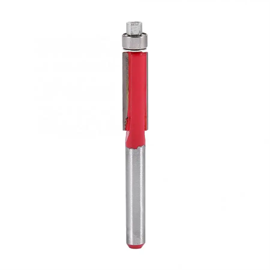 

Milling Cutter Durable 1/4"End Dual Flutes Straight Shank Trim Router Flush Trim Cutter Bit Tool Milling Cutter Kit Milling
