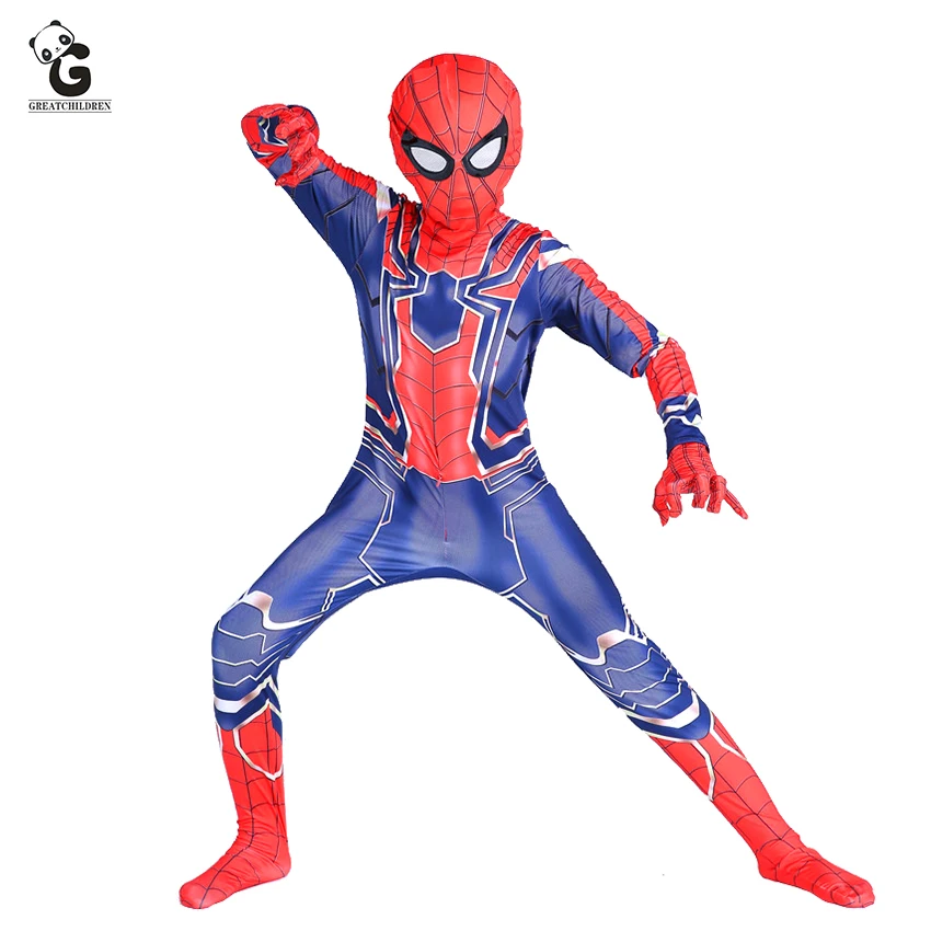 2019 Spider-Man Far From Home Breathable PVC Mask Cosplay Iron ...