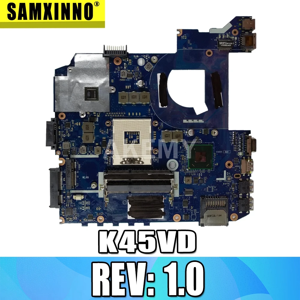 Материнская плата K45VD Rev: 1 0 GT610M/2G для For Asus K45V A45V A85V P45VJ K45VM материнская ноутбука