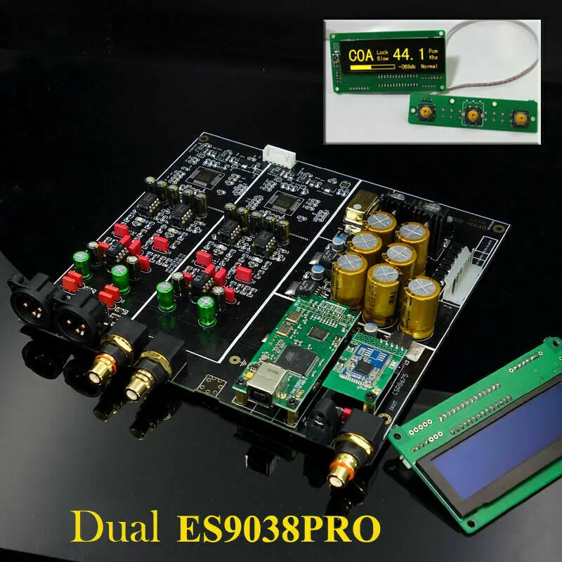 Законченный Hiend удаленный двойной ES9038PRO цап с oled-дисплеем LME49710 Opamp L21-8