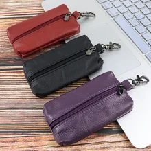 Etaofun, новинка,, мужские кошельки из натуральной кожи, женские кошельки, автомобильный держатель для ключей, бумажники на молнии из воловьей кожи, дверь с сумкой для ключей