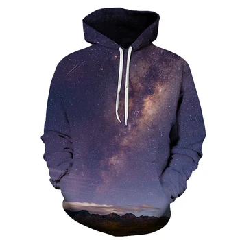 

Casual Galaxy 3D Printed Men Women Sweatshirt Space Design Long Sleeve Hoody Spring Autumn Pullover For Man Tracksuit