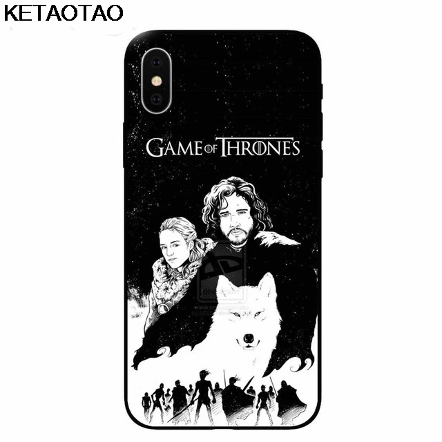 Чехол для телефона KETAOTAO Game Thrones Daenerys Dragon Jon Snow tyrion s для iphone 8 Plus X XS XR 11 Pro Чехол из мягкого ТПУ резины и силикона - Цвет: Синий